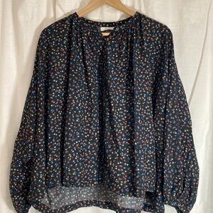 DOEN Organic Cotton Viscose Ditsy floral paisley top